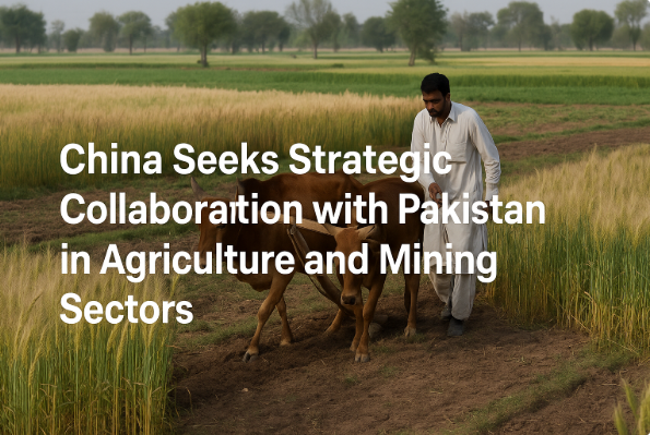 China Seeks Strategic Collaboration with Pakistan in Agriculture and Mining Sectors